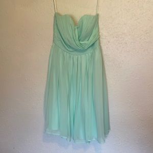 Mint green dress